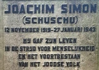 Das Grab von Joachim Simon auf dem jüdischen Friedhof in Breda.