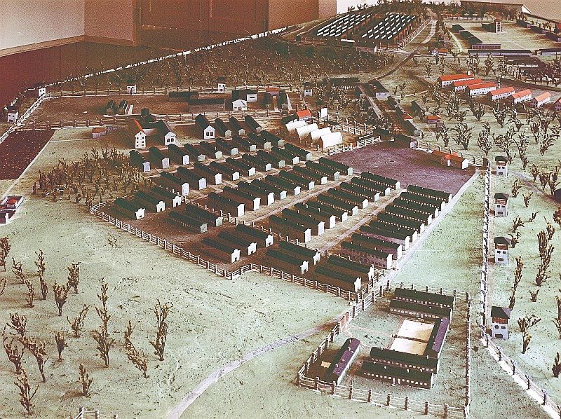 De barakken in Buchenwald